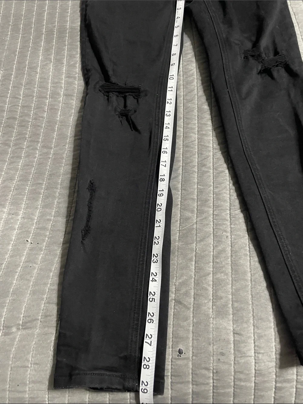 Men’s Ksubi Black Distressed Slim Jeans